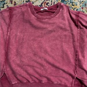 Zenana Outfitters Dusty Rose Pullover